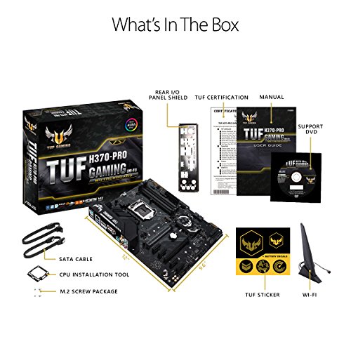 Asus TUF H370-Pro Gaming (WI-FI) ATX LGA1151 Motherboard (TUF H370